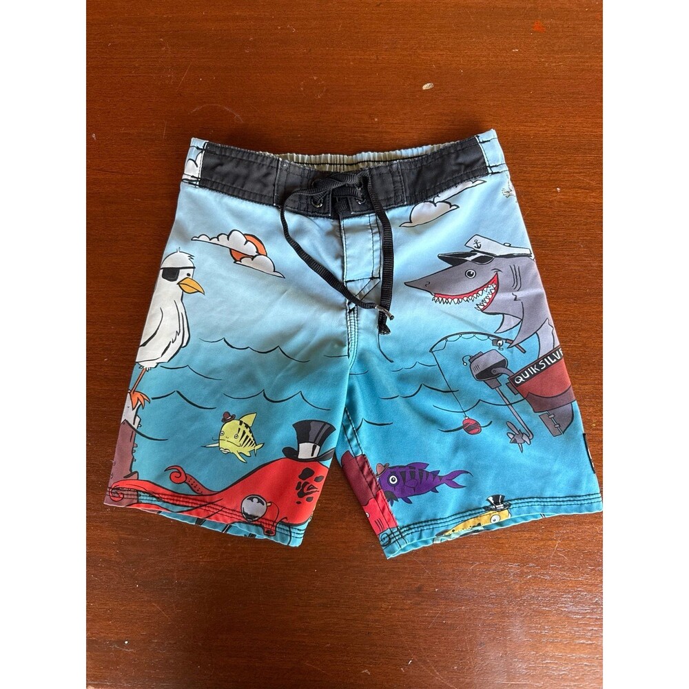 QUIKSILVER pirate graphic kids board shorts